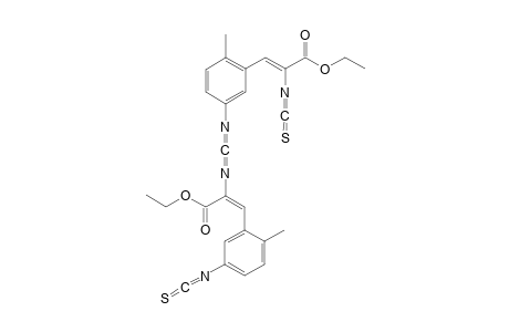 (Z)-3-{5-[(E)-1-Ethoxycarbonyl-2-(5-isothiocyanato-2-methyl-phenyl)-vinyliminomethyleneamino]-2-methyl-phenyl}-2-isothiocyanato-acrylic acidethyl ester