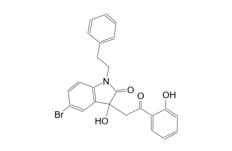 5-bromo-3-hydroxy-3-[2-(2-hydroxyphenyl)-2-oxoethyl]-1-(2-phenylethyl)-1,3-dihydro-2H-indol-2-one