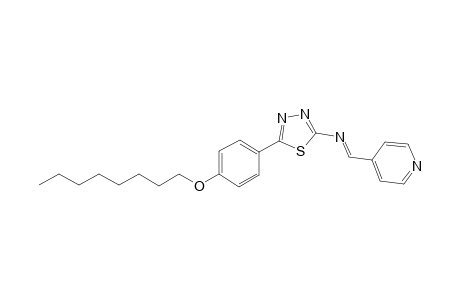 5-(4-(octyloxy)phenyl)-N-(pyridin-4-ylmethylene)-1,3,4-thiadiazol-2-amine