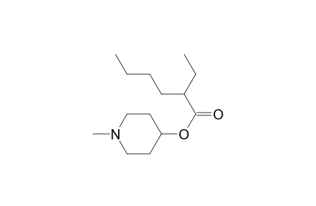 N-methyl-4-pyperidyl 2-ethylhexanoate