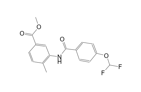 methyl 3-{[4-(difluoromethoxy)benzoyl]amino}-4-methylbenzoate