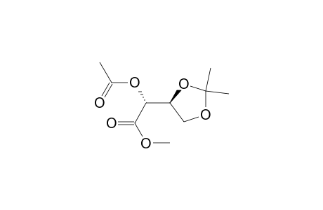(2R)-2-acetoxy-2-[(4S)-2,2-dimethyl-1,3-dioxolan-4-yl]acetic acid methyl ester