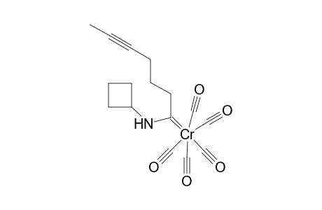 (4-Hexynyl)(N-cyclobutylamino)carbene pentacarbonylchromium(0) complex