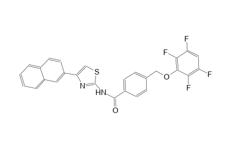 N-[4-(2-naphthyl)-1,3-thiazol-2-yl]-4-[(2,3,5,6-tetrafluorophenoxy)methyl]benzamide