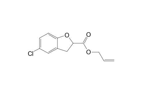 (+-)-5-Chloro-2,3-dihydro-1-benzofuran-2-carboxylic acid allyl ester