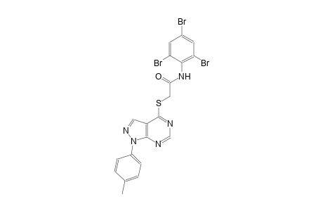 2-{[1-(4-methylphenyl)-1H-pyrazolo[3,4-d]pyrimidin-4-yl]sulfanyl}-N-(2,4,6-tribromophenyl)acetamide