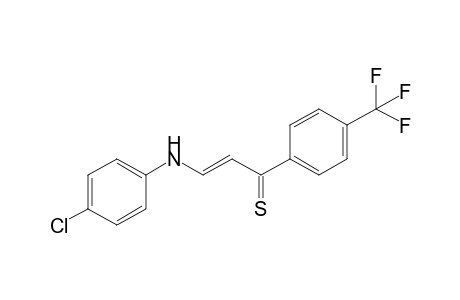 3-(4-Chloroanilino)-1-(4-trifluoromethylphenyl)prop-2-en-1-thione
