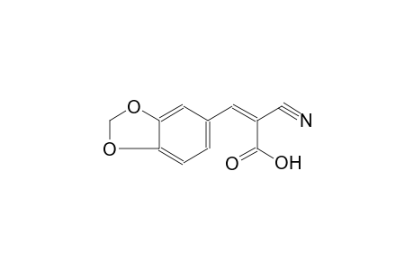 (2Z)-3-(1,3-benzodioxol-5-yl)-2-cyano-2-propenoic acid