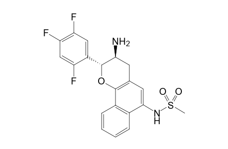 trans-N-(3-amino-2-(2,4,5-trifluorophenyl)-3,4-dihydro-2H-benzo[h]chromen-6-yl)methanesulfonamide
