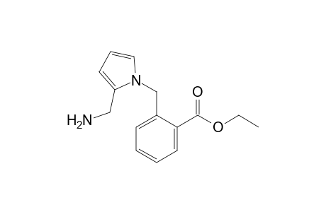 2-[[2-(aminomethyl)-1-pyrrolyl]methyl]benzoic acid ethyl ester