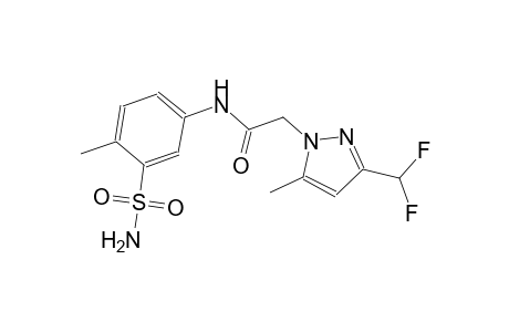 N-[3-(aminosulfonyl)-4-methylphenyl]-2-[3-(difluoromethyl)-5-methyl-1H-pyrazol-1-yl]acetamide