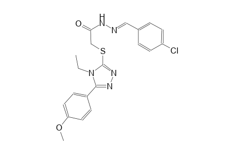 N'-[(E)-(4-chlorophenyl)methylidene]-2-{[4-ethyl-5-(4-methoxyphenyl)-4H-1,2,4-triazol-3-yl]sulfanyl}acetohydrazide