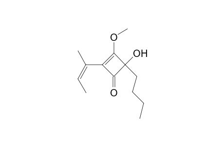 2-[2-(2-Butenyl)]-4-butyl-4-hydroxy-3-methoxy-2-cyclobuten-1-one