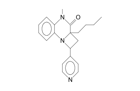 1a-Butyl-9-methyl-3-(4-pyridyl)-azetidino(C)quinoxalin-1-one