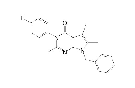 7-(benzyl)-3-(4-fluorophenyl)-2,5,6-trimethyl-pyrrolo[3,2-e]pyrimidin-4-one