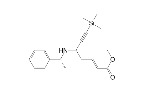 (E)-5-[[(1R)-1-phenylethyl]amino]-7-trimethylsilyl-hept-2-en-6-ynoic acid methyl ester
