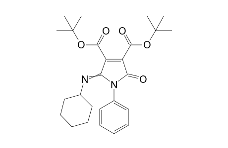Di-t-butyl 2-(cyclohexylimino)-2,5-dihydro-5-oxo-1-phenyl-1H-pyrrole-3,4-dicarboxylate