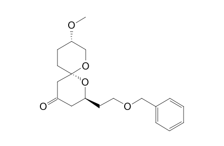 (2S,6S,9S)-2-(2-(Benzyloxy)ethyl)-9-methoxy-1,7-dioxaspiro[5.5]undecan-4-one
