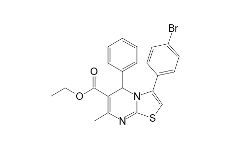 Ethyl 3-(4-bromophenyl)-7-methyl-5-phenyl-5H-thiazolo[3,2-a]pyrimidine-6-carboxylate