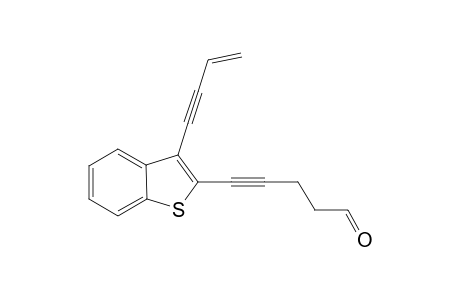 5-[3-(But-3-en-1-ynyl)benzo[b]thiophen-2-yl]pent-4-ynal
