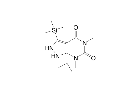 5,7-dimethyl-7a-propan-2-yl-3-trimethylsilyl-1,2-dihydropyrazolo[3,4-d]pyrimidine-4,6-dione