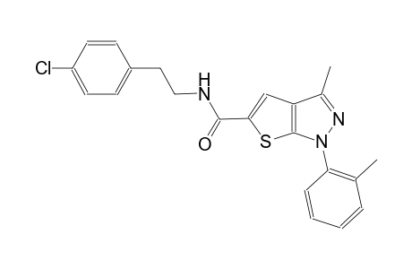 N-[2-(4-chlorophenyl)ethyl]-3-methyl-1-(2-methylphenyl)-1H-thieno[2,3-c]pyrazole-5-carboxamide