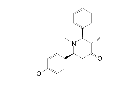 1,3-DIMETHYL-2-PHENYL-6-(4-METHOXYPHENYL)-PIPERIDIN-4-ONE