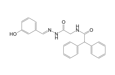 N-{2-[(2E)-2-(3-hydroxybenzylidene)hydrazino]-2-oxoethyl}-2,2-diphenylacetamide