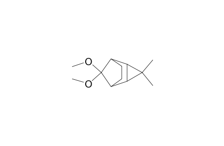 Tricyclo[3.2.1.02,4]octane, 8,8-dimethoxy-3,3-dimethyl-, (1.alpha.,2.alpha.,4.alpha.,5.alpha.)-