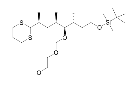 (2S,4R,5S,6R)-5-[(2'-Methoxyethoxymethyl)oxy]-2,4,6-trimethyl-8-[(tert-butyldimethylsilyl)oxy]-1,1-(propane-1',3'-dithio)octane