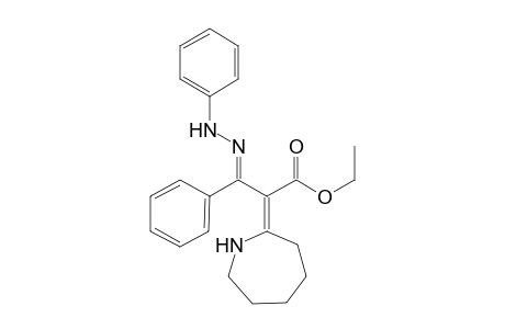 Ethyl 3-phenyl-3-(phenylhydrazono)-2-(hexahydro-1'-azepin-2'-ylidene)propionate
