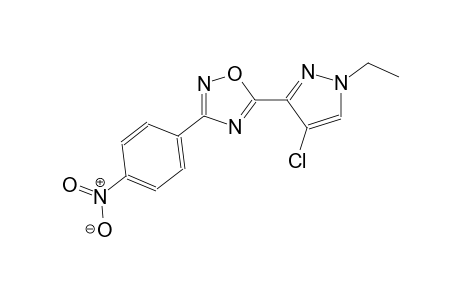 5-(4-chloro-1-ethyl-1H-pyrazol-3-yl)-3-(4-nitrophenyl)-1,2,4-oxadiazole