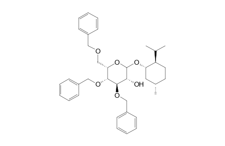(1S,2R,5S)-Menthyl 3,4,6-tri-O-benzyl-.beta.,D-glucopyranoside