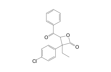 3-Ethyl-3-(p-chlorophenyl)-4-benzoyl-1-oxacyclobutan-2-one