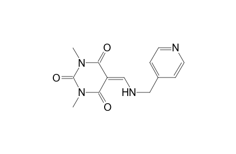 1,3-Dimethyl-5-([(4-pyridinylmethyl)amino]methylene)-2,4,6(1H,3H,5H)-pyrimidinetrione
