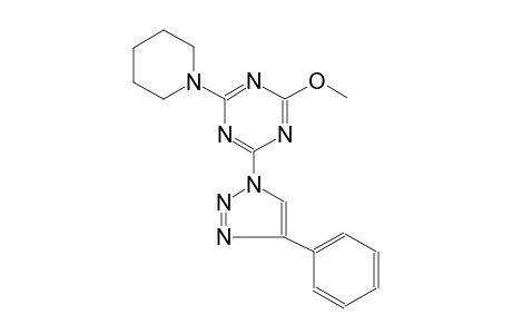 2-Methoxy-4-(4-phenyl-1,2,3-triazol-1-yl)-6-piperidin-1-yl-1,3,5-triazine