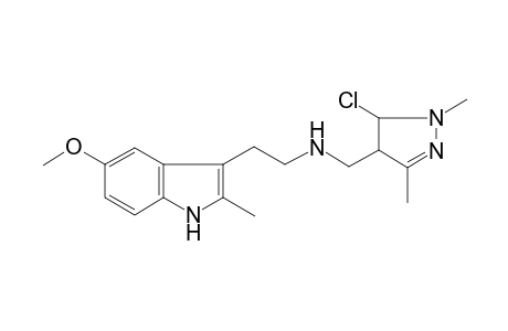 (5-chloro-1,3-dimethyl-4,5-dihydro-1H-pyrazol-4-ylmethyl)-[2-(5-methoxy-2-methyl-1H-indol-3-yl)-ethyl]-amine