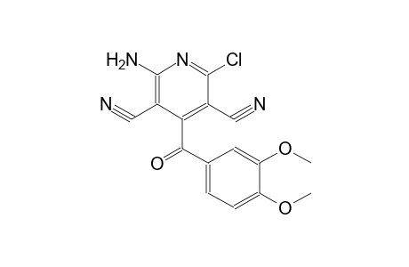 3,5-pyridinedicarbonitrile, 2-amino-6-chloro-4-(3,4-dimethoxybenzoyl)-