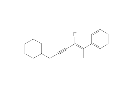 3-Fluoro-2-phenyl-6-cyclohexylhex-2-en-4-yne