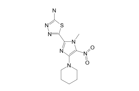 2-AMINO-5-(1-METHYL-5-NITRO-4-PIPERIDINO-2-IMIDAZOLYL)-1,3,4-THIADIAZOL