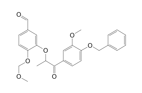 Benzaldehyde, 4-(methoxymethoxy)-3-[2-[3-methoxy-4-(phenylmethoxy)phenyl]-1-methyl- 2-oxoethoxy]-