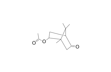 Bicyclo[2.2.1]heptan-2-one, 5-(acetyloxy)-4,7,7-trimethyl-, endo-