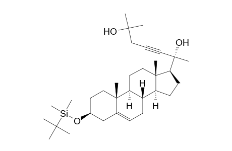 Cholest-5-en-22-yne-20,25-diol, 3-[[(1,1-dimethylethyl)dimethylsilyl]oxy]-, (3.beta.)-