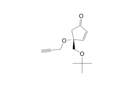 2-Cyclopenten-1-one, 4-[(1,1-dimethylethoxy)methyl]-4-(2-propynyloxy)-, (R)-