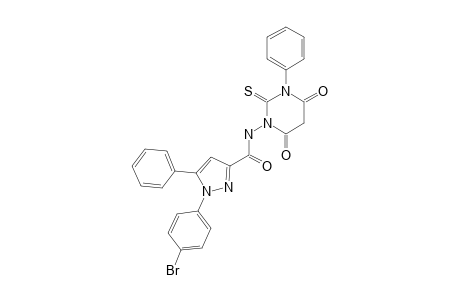 1-(4-BROMOPHENYL)-N-[2,3-DIHYDRO-4-HYDROXY-3-PHENYL-6-OXO-2-THIOXOPYRIMIDIN-1(6H)-YL]-5-PHENYL-1H-PYRAZOLE-3-CARBOXAMIDE