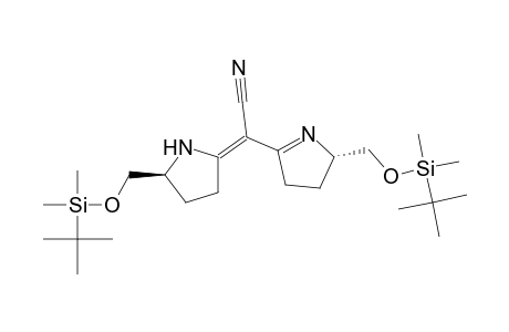(2Z)-2-[(2S)-2-[[tert-butyl(dimethyl)silyl]oxymethyl]-3,4-dihydro-2H-pyrrol-5-yl]-2-[(5S)-5-[[tert-butyl(dimethyl)silyl]oxymethyl]-2-pyrrolidinylidene]acetonitrile