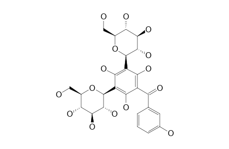 TENUIPHENONE-B;3,5-DI-C-BETA-GLUCOPYRANOSYL-2,4,6,3'-TETRAHYDROXYBENZOPHENONE