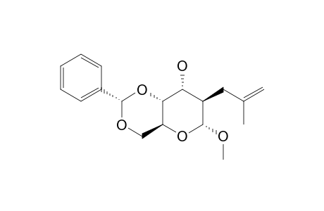METHYL_4,6-BENZYLIDENE-2-DEOXY-2-C-(2-METHYL-2-PROPENYL)-ALPHA-D-ALTROPYRANOSIDE