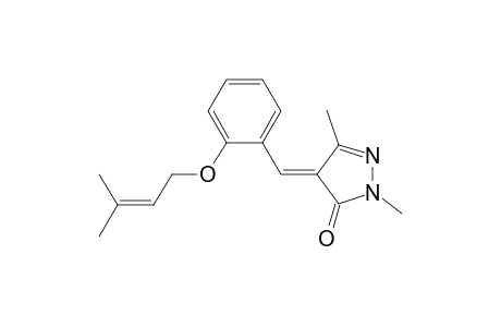 2,4-Dihydro-2,5-dimethyl-4-[[2-[(3-methyl-2-butenyl)oxy]phenyl]methylene]-3H-pyrazol-3-one