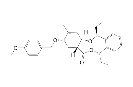 (2S,4aR,6S,11S,13aR)-6,11-Diethyl-2-(4-methoxy-benzyloxy)-3-methyl-1,2,4a,6,11,13a-hexahydro-5,12-dioxa-dibenzo[a,e]cyclononen-13-one